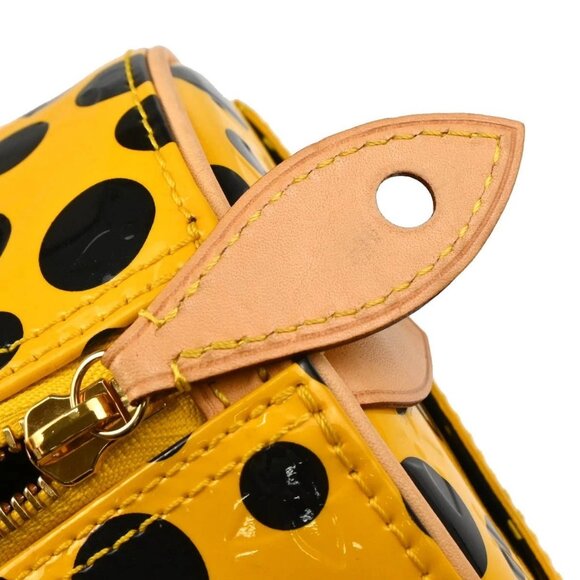 Louis Vuitton Yellow Vernis Dot Infinity Papillon Handbag - Picture 7 of 12